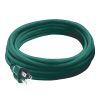 Snow Joe and Sun Joe 20-foot Outdoor Extension Cord in green.