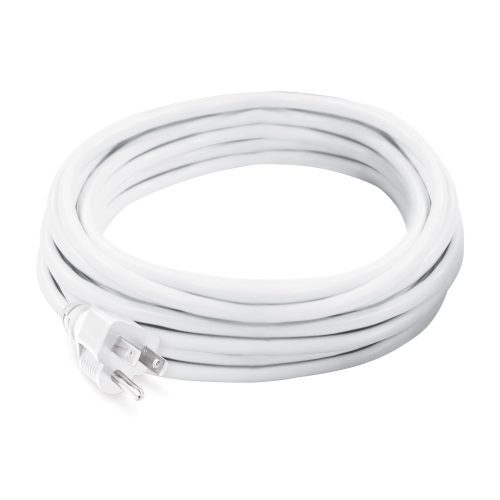 Snow Joe and Sun Joe 20-foot Outdoor Extension Cord in white.