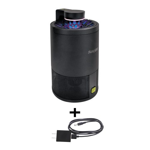 Sun Joe black non-toxic UV Indoor Insect Trap plus a power cable.